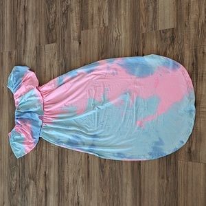 EUC Tie-dye maxi dress WITH POCKETS